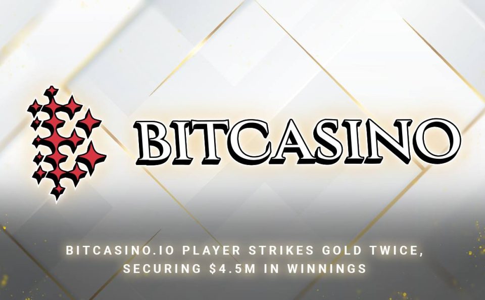 Bitcasino.io Player Strikes Gold Twice, Securing $4.5M in Winnings